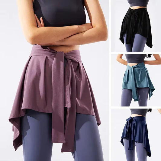 Trends Sports Yoga Tennis Tie up Dance Skirts Women Athletic Workout Running Fitness Jogging Gym Wrap Skirts